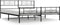 vidaXL - Bedframe - met - voetbord - zonder - matras - metaal - zwart - 180x200 - cm