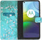 iMoshion Hoesje Geschikt voor Motorola Moto G9 Power Hoesje Met Pasjeshouder - iMoshion Design Softcase Bookcase - Meerkleurig / Blossom