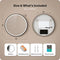 Mirlux Badkamerspiegel met LED Verlichting & Verwarming – Wandspiegel rond – Anti Condens