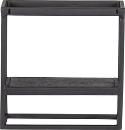 WOOOD Wandrek Binnen/Buiten Febe - Metaal - Zwart - 40x40x20