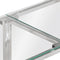 vidaXL - Wandtafel - roestvrijstaal - en - gehard - glas - zilverkleurig