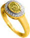 Diamonfire 61.1622.108517.5 - Dames Ring - Gold Plated - Ovale Iconic Yellow Diamonfire Steen