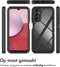 iMoshion Hoesje Geschikt voor Samsung Galaxy A14 (5G) / A14 (4G) Hoesje - iMoshion 360° Full Protective Case - Zwart / Transparant