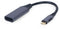 Cablexpert A-USB3C-DPF-01 - Adapter USB C naar DisplayPort - 15cm - Grijs Zwart