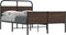 vidaXL - Bedframe - zonder - matras - bewerkt - hout - bruin - eikenkleur - 120x200 - cm