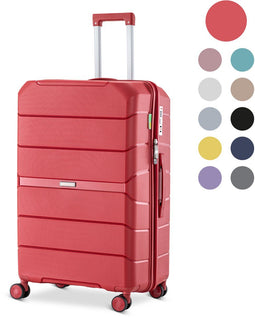 SKYCASES Urban Adventurer - Medium Reiskoffer - 79L - Cijferslot - 44x27x66cm - Rood V2