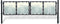 vidaXL - Poort - enkel - 100x225 - cm - zwart