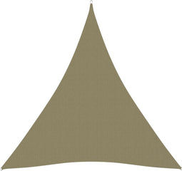 vidaXL - Zonnescherm - driehoekig - 5x6x6 - m - oxford - stof - beige