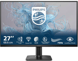 Philips 1000-serie 27E2N1500L/00 - Monitor - Quad HD 2560x1440 75Hz IPS 27" - Zwart