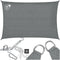 tectake® Sunny - Schaduwdoek - 3 x 4 m - HDPE 185 g/m² - UV 50+ Bescherming - Grijs