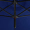 vidaXL - Parasol - dubbel - met - stalen - paal - 600 - cm - azuurblauw
