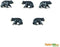 Safari Zwarte Beren Speelset 2,5 Cm 192-delig