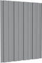 vidaXL - Dakpanelen - 12 - st - 60x45 - cm - gegalvaniseerd - staal - grijs