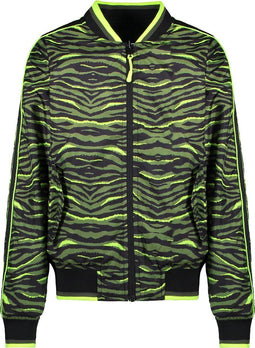 Cars Jeans Lucca - Meisjes Jas - Omkeerbaar met all over print - Maat 116