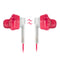 Yurbuds Inspire 400 - In-Ear Sport Oordopjes - MFI Afstandsbediening en Mic - Roze/Wit