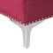 FLEN - Chesterfield hoekbank - Rood - Linkerzijde - Fluweel