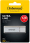 Intenso Ultra - USB-stick 128GB - USB 3.2 Gen 1x1 tot 70 MB/s - Zilver