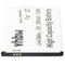 Li-Ion battery - 2500mAh (3.8V) for mobile phone, smartphone, telephone