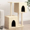 vidaXL - Kattenmeubel - met - sisal - krabpalen - 86 - cm - donkergrijs