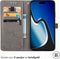 imoshion Hoesje Geschikt voor iPhone 15 Hoesje Met Pasjeshouder - imoshion Mandala Bookcase - Grijs