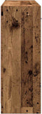 vidaXL - Dressoir - 91x28x75 - cm - bewerkt - hout - oud - houtkleurig