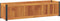 vidaXL - Plantenbak - 110x30x27,5 - cm - massief - acaciahout - en - staal