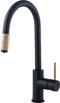 KITCHEN MIXER WITH SWIVEL SPOUT AND CONNECTION TO WATER FILTER DEANTE BLACK COPPER ASTER