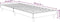 vidaXL - Bedframe - bewerkt - hout - zwart - 75x190 - cm