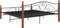 vidaXL - Bedframe - metaal - zwart - 180x200 - cm