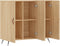 vidaXL - Dressoir - 90x34x80 - cm - bewerkt - hout - sonoma - eikenkleurig