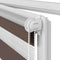 vidaXL - Duo - rolgordijn - 140 - x - 175 - cm - koffiebruin