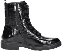 Tamaris Comfort Essentials - Veterboots - Uitneembaar voetbed - Zwart lak