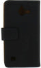 Mobilize Huawei Ascend Y550 - Slim Wallet Book Case - Hoogwaardig PU leer - Zwart