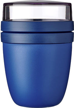 Mepal Lunchpot Ellipse - Yoghurt en Muesli beker to go - 500 ml + 200 ml - Vivid blue