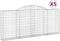 vidaXL - Schanskorven - 5 - st - gewelfd - 300x30x120/140 - cm - ijzer