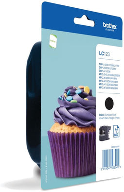 Brother LC-123BKBP - Inktcartridge - Origineel - Zwart