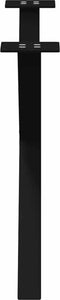 vidaXL - Salontafelpoten - 2 - st - X-vormig - 70x(42-43) - cm - staal - zwart