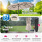 tectake® Dubbele parasol Silia - Rechthoekige tuinparasol 460 x 270 cm - UV-bescherming 50+ - Beige
