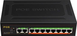 SBVR TXE143 - Netwerkswitch - 10 poorten - 8 PoE - 1 Gbps - Zwart