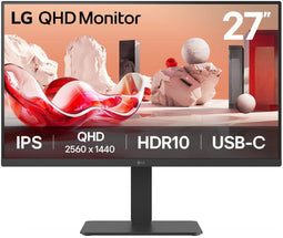 LG 27BA65QB-B - Monitor - 27" Quad HD 2560x1440 100Hz IPS - Zwart