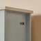 SoBuy BZR68-HG - Kolomkast badkamer - 6 lagen verstelbare planken - Grijs