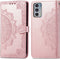 iMoshion Hoesje Geschikt voor Motorola Edge 20 Hoesje Met Pasjeshouder - iMoshion Mandala Bookcase - Rosé Goud