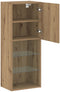 vidaXL - TV-meubel - met - LED-verlichting - Artisan - Eiken - 40,5x30x102 - cm