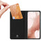 Dux Ducis Skin Pro Hoesje Geschikt voor Samsung Galaxy S23 Portemonnee Zwart