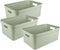 Sunware opbergbox Sigma - kunststof - 45 liter - lichtgroen - opberg dozen/bakken - opbergers - 39 x 59 x 24 cm