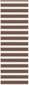 vidaXL - Zebra - rolgordijn - 90x230 - cm - stofbreedte - 85,9 - cm - polyester - bruin