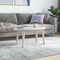 vidaXL - Tafelblad - ovaal - 70x35x2,5 - cm - massief - grenenhout - wit