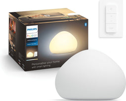 Philips Hue Wellner - Tafellamp - 50.000 wittinten - E27 - Wit - 8,5W - Bluetooth - incl. Dimmer Switch