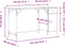 vidaXL - Computerbureau - 131x48x75 - cm - bewerkt - hout - zwart