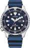 Citizen NY0040-17LE - Automatisch Duikhorloge - Lichtwijzer - Blauw/Zilver